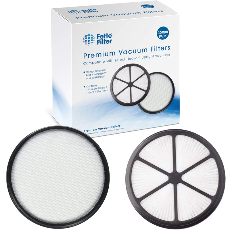 Fette Filter - Vacuum Filter Set Compatible with Hoover UH72400, UH72401, UH72402, UH72405, UH72406, UH72409, Replaces Part #440003905 & 303903001 - Image 1